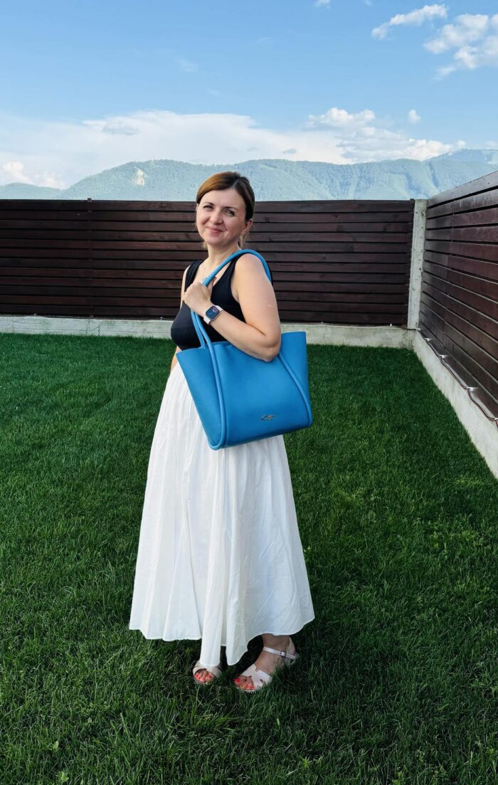 PETRA Shopper Bag BLUE - imagine 3